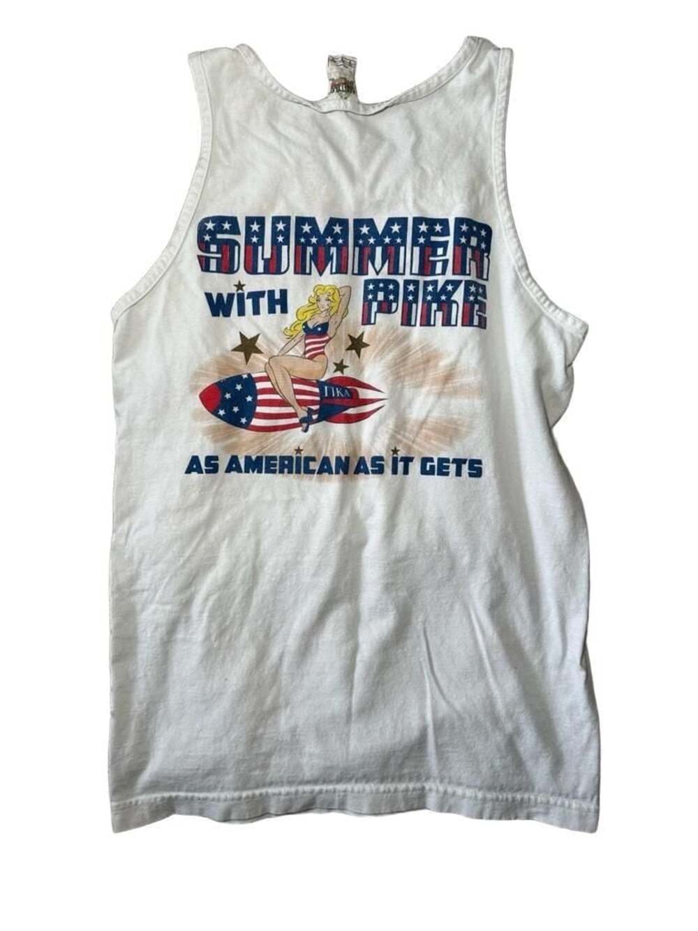 Alstyle Pike Fraternity Pin-Up Tank Top The King of Frat
